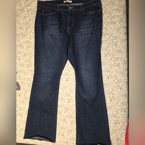 Signature By Levis Dark Blue Mid Rise Bootcut Jeans